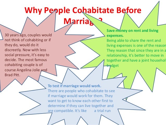Why do people cohabitate